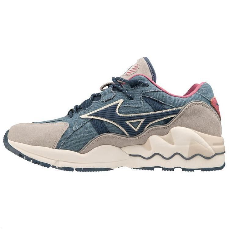 

Mizuno Wave Rider 1 Comfortable Versatile Simple Non-Slip Low-Top Casual Shoes Men sneaker Blue Gray D1GA2380 42.5