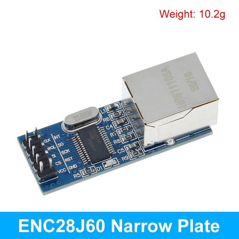 TZT 1/2/5PCS ENC28J60 LAN Network Module SPI Port For Arduino 51LPC AVR ARM PIC