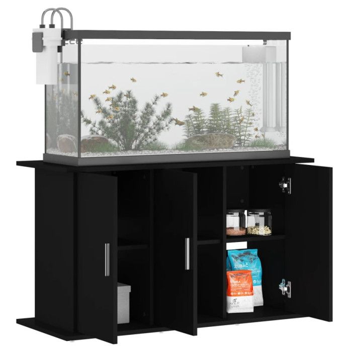 VidaXL Support pour aquarium noir 101x41x58 cm bois d'ingénierie 833632