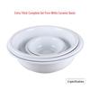 Classic Large White Enamel Basin for Washing, Mixing, and More: Thickened Design for Kitchen Use