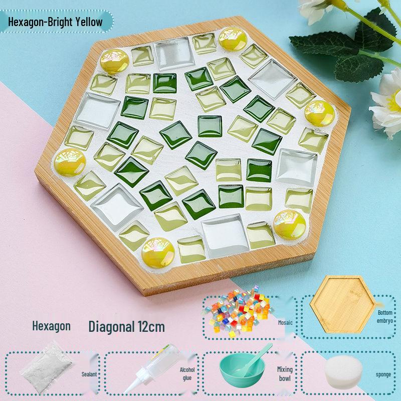 Handmade Mosaic Coaster DIY Kit for Students – Perfect for Mother's Day & Kindergarten Activities