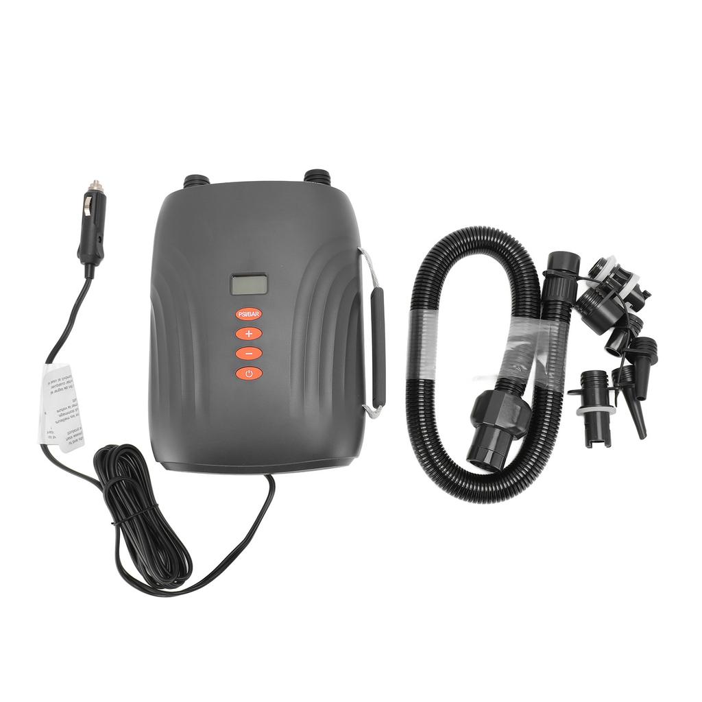 20PSI High Pressure Electric Air Pump Inflation Paddle Board Pump with 12V DC Car Connector for Fast Inflating