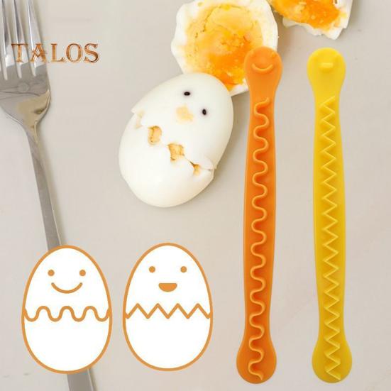 2 buc. Tăiător de ouă din dantelă tăietor de ouă de calitate bună, fără miros, rezistent la căldură, ou fiert tăiat, stil de flori, unelte pentru prepararea micului dejun, pentru casă, ouă de bucătărie