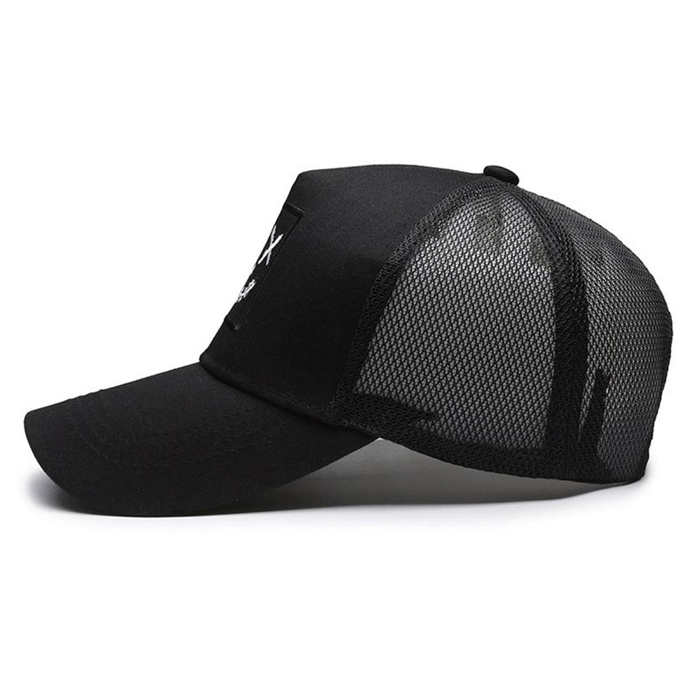 Unisex Ghost Face Embroidery Baseball Net Caps Spring and Summer Outdoor Adjustable Casual Hats Sunscreen Hat