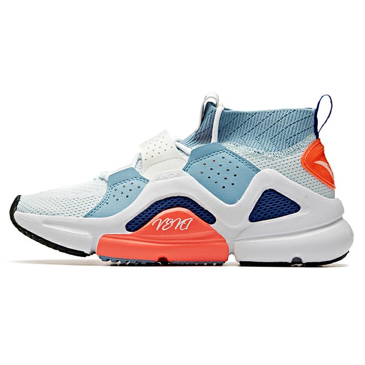 

New ANTA Casual Shoes Men s Mid top ANTA White/Space Gray/Fluorescent Atomic Red 91928812-7 41