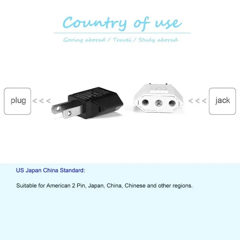 US Plug Adapter EU To US Adapter Mexico Plug Power Converter American Adapter Electrical Socket AC Outlet Travel Adapters