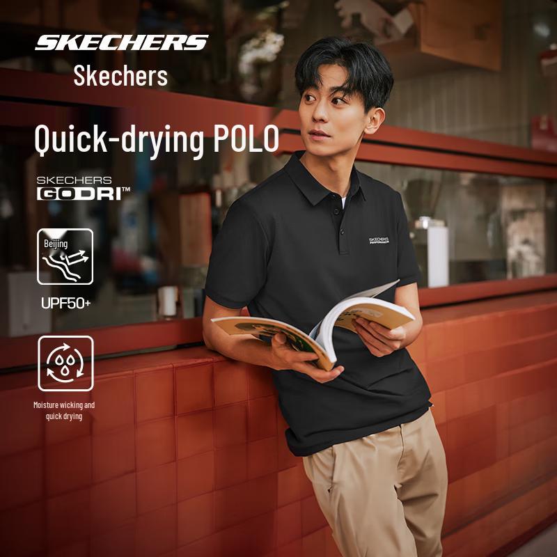 Skechers Men s Cool-Dry UV Protection Polo Shirt XL