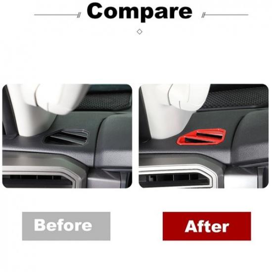 Red Dashboard Side Air Outlet Frame Trim For Toyota Tundra Sequoia -2024 US