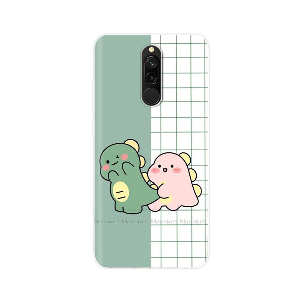 For Redmi 8 8A Pro Case TPU Silicone Shockproof Cat Phone Cover For Redmi 8 8A 7 7A redmi7 Transparent Funda Printing Soft Coque