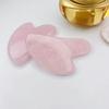 Rose Quartz Heart-Shaped Jade Gua Sha Board for Face and Back.