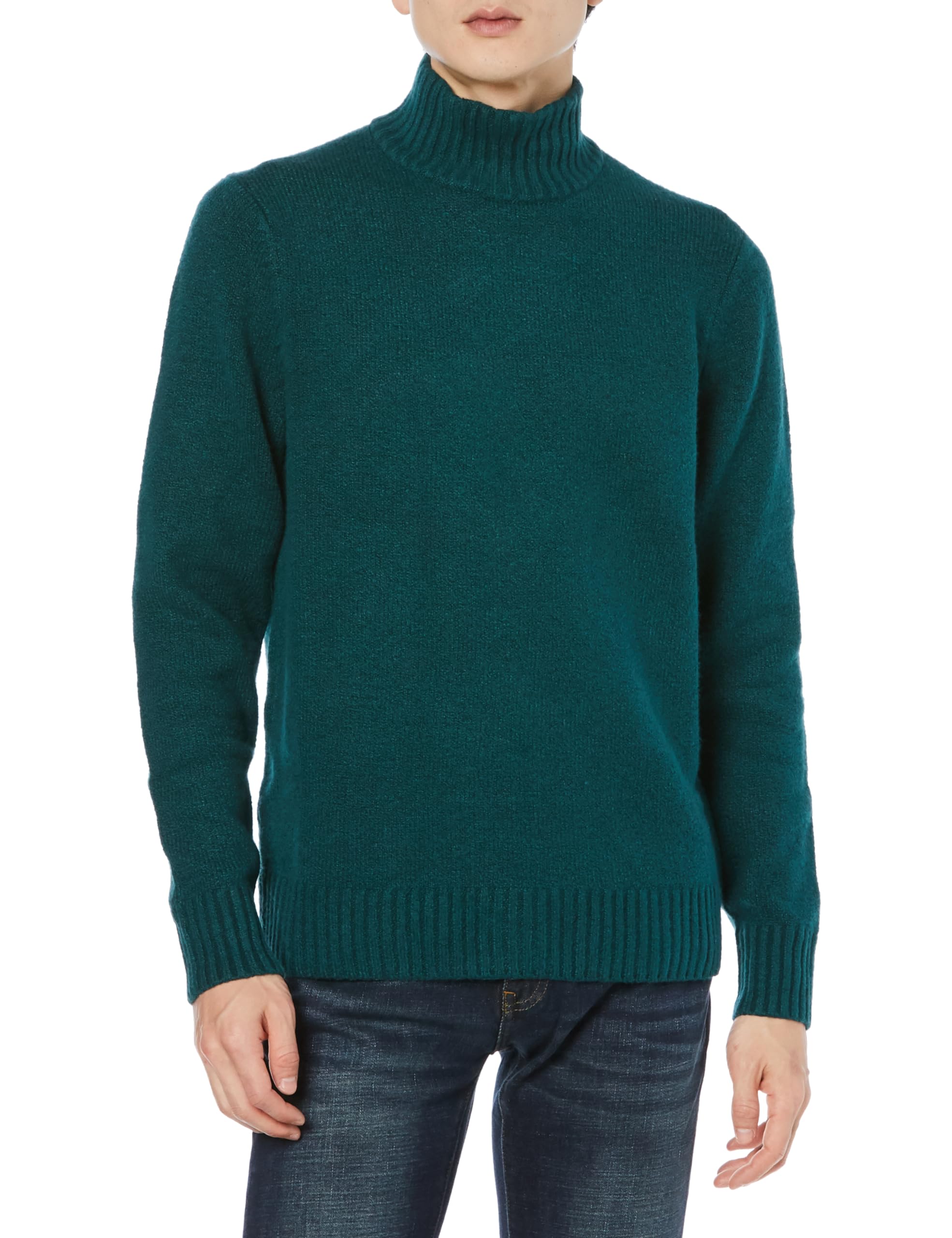 

Amazon Essentials Men s Soft Touch Turtleneck Long Sleeve Sweater, Forest Green, Size M