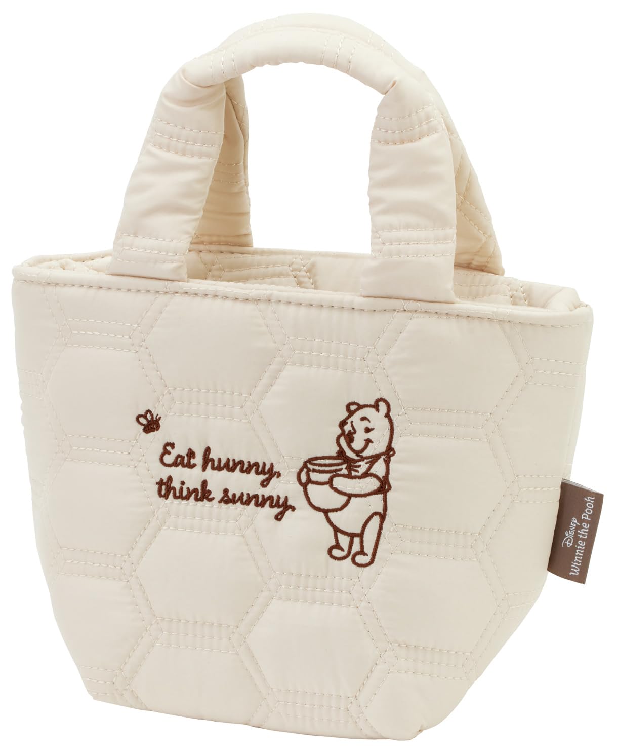 

Skater Lunch Bag for Disney Winnie the Simple Jar, Quilted, Insulated, Pooh, Logo, KKLB1-A