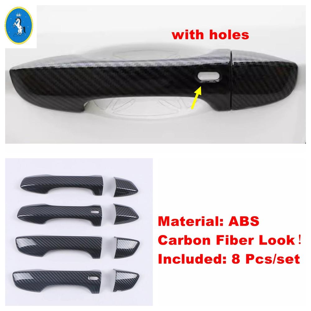 Car Outside Door Pull Doorknob Handle Bowl Decor Panel Cover Trim ABS Accessories For Volkswagen Jetta Mk7