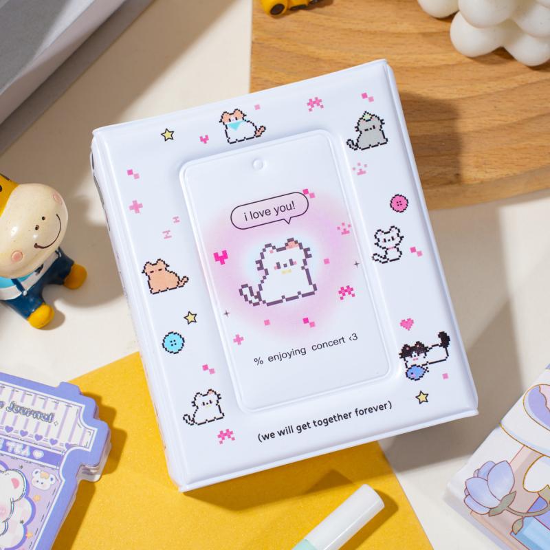 

1 Piece 36 Pocket 3 Inch Idol Card Binder Collection Book Cute Pvc Photo Album Cartoon Photocard Storage Case