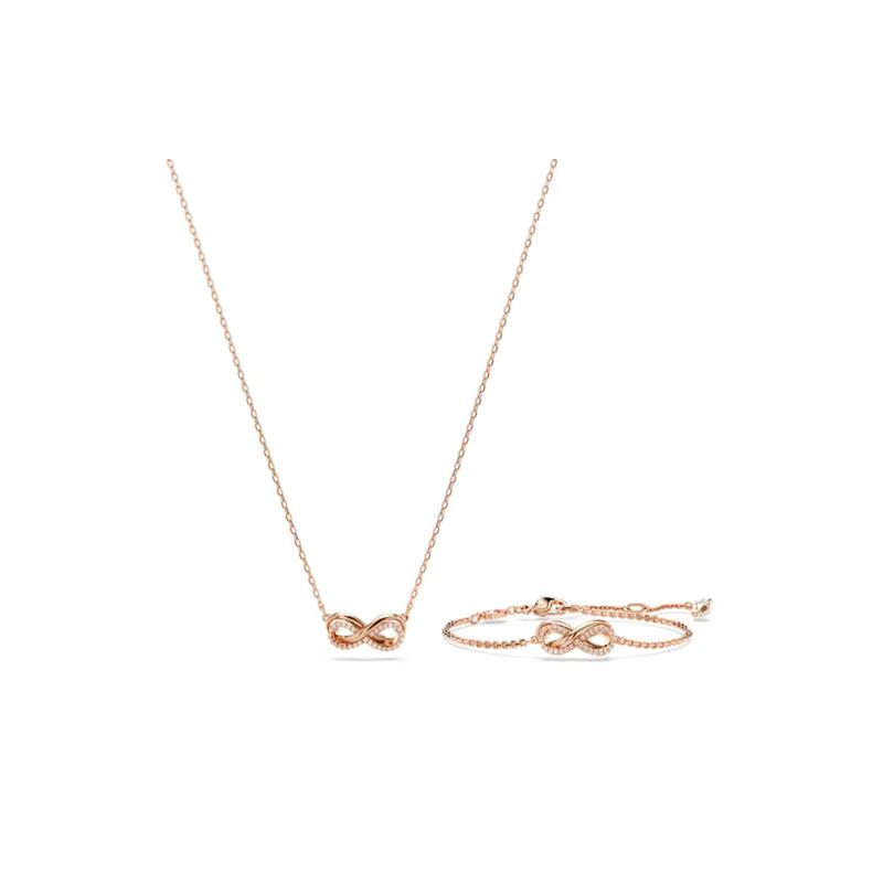 Swarovski Hyperbola Infinity Symbol Pendant Necklace Women s Gold 5682483