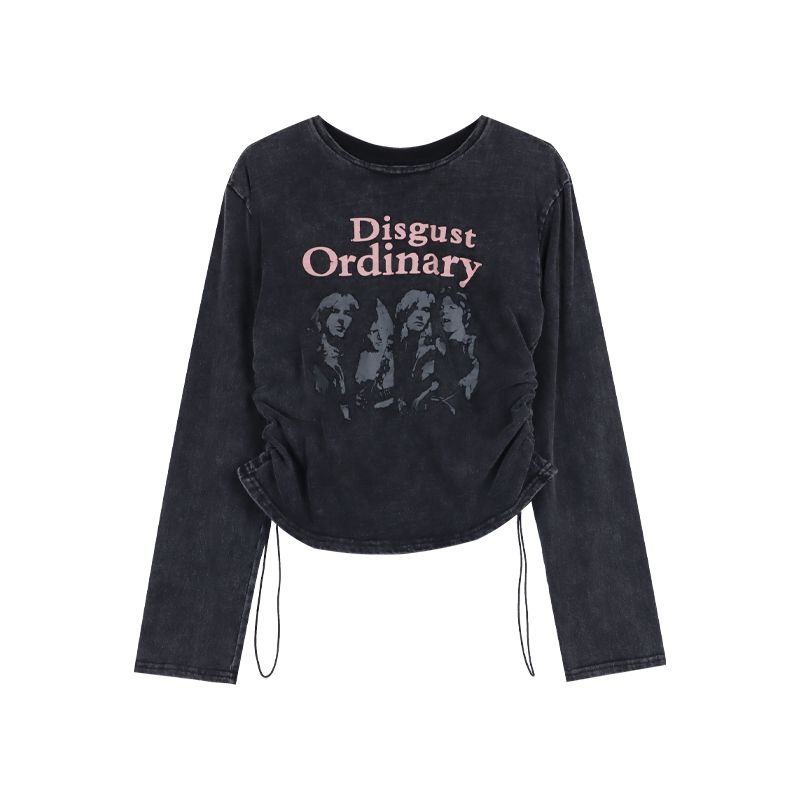 Retro Couple Stylish Sexy Crop-Top Short Sleeve T-shirt