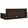 Hanging Swing Bench Brown 119x56x48 cm Poly Rattan