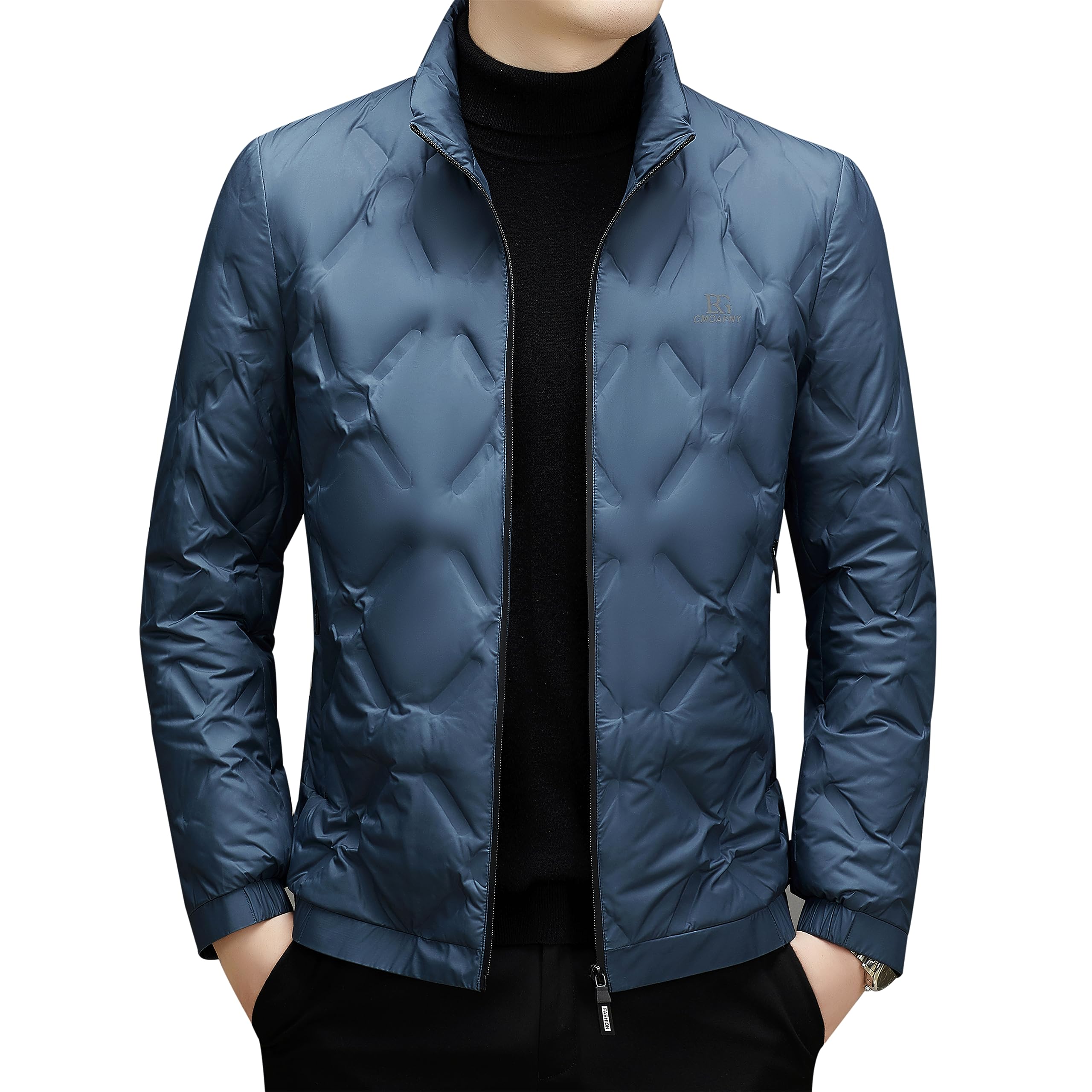 

FHLHY Повседневная Легкая Пуховая Популярная для Осени и Теплая и Ветрозащитная для Доступна в Нескольких Цветах Мужская Куртка, Зима, Пеший Туризм, синий