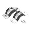 2pcs M8 Mounting Screws Adjustable Pipe Support Clamp Galvanized Iron PPR Iron Pipe Clamp  PVC
