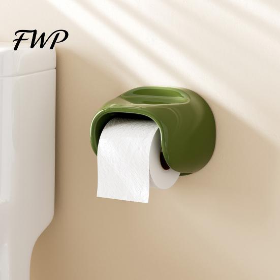 Quick Install Toilet Paper Rack Roll Holder No Drilling Wall Mount with Top Sophisticated Bathroom Decor Storage Shelf Durable Space Saving
