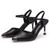 Zapatos De Mujer Women Cute Light Weight Hollow Out Beige Stiletto Heel Shoes Sapatos Femininas Lady Black Office Pumps Ab611