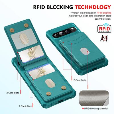 Detachable Wallet Case for Google Pixel 10 9 Pro XL 8 7 Pro 9A 8A 7A, Magnetic Wireless Charging, Shockproof Flip Card Holder