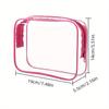 Clear Makeup Bag With Zippers Transparent Makeup Organizer Cosmetic Makeup Bags For Vacation Business Trip Airport Bathroom