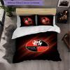 Stade Rennais FC Themed Bedding 3Pcs Duvet Cover Set Decorative Bed Linen For Teen Room Home Decoration