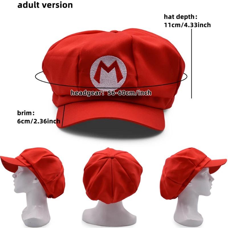 Super Luigi Bors Cosplay Anime Hat Kawaii Colorful Cap Halloween Party Costume Accessory Ideal Christmas Gift