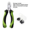 1Set/100pcs Carp Fishing Tools Krimp Tool Crimping With Spare Crimps For Fluorocarbon Line Carp Rig Chod Rig Booms Multifunction Pliers