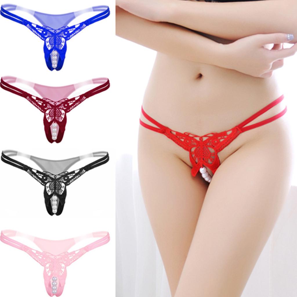 

Женщины Сексуальный кулон Перл G String Низкая Waist стринги трусики