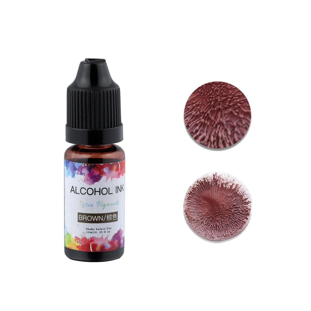 10ml Epoxy Resin Diffusion Pigment Resin Pigment Alcohol Ink Liquid Colorant Dye Diffusion Ink for Epoxy Dyeing Jewelry Making