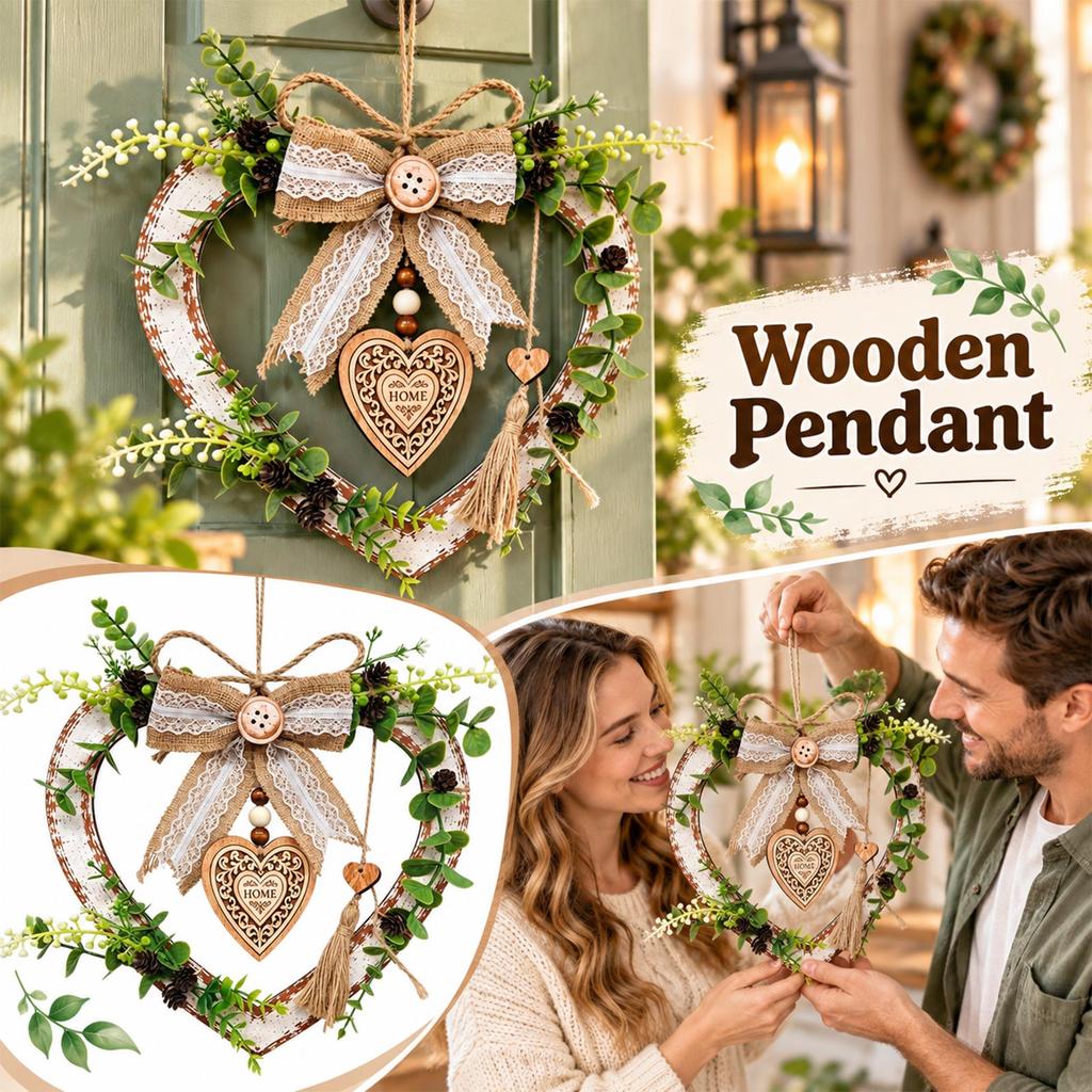 Vintage Heart Wall Hanging Decorative Ornament for Home Wall Decor