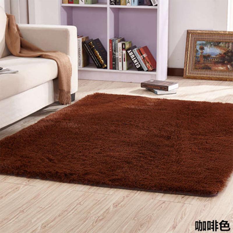 Solid Color Silk Wool Carpet Variegated Tie-Dye Gradual Change Floor Mat Room Coffee Table Mat Internet Celebrity Hair Covered Balcony Bay Window Mat