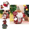 Christmas Santa Snowman Reindeer Desktop Decor With Fabric Material For Holiday Tabletop Display