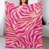 Zebra Muster Rosa Und Orange Zebra Streifen Wildtier Muster Preppy Dekor Modernes Zebra Muster Decke