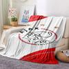 1PC AFC Ajax Patterned Flannel Blanket Suitable For All Seasons for Home Decor Warmth and Comfort Gifts Holiday Present