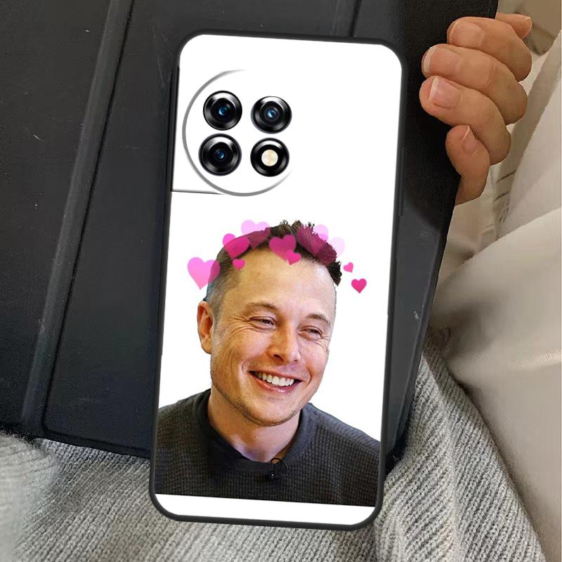 Elon Musk Case For OnePlus 15 13T 13 12 11 13R 12R 10R 10T 8T OnePlus Nord 5 CE 3 4 Lite N20 N30 Cover