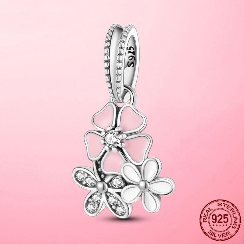Follow Heart Compass Dangle Charms Beads Pendant Copper Fit Original Bracelets Bangle Diy For Jewelry Making