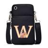 Lightweight Multifunctional Oblique Span Bag Fashion Kapibara Letter Print Black Change Bag Casual Shoulder Bag