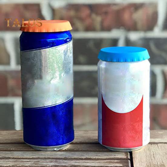 6Pcs Can Stopper Good Sealing Multifunctional Washable Practical Silicone Beer Can Stopper Bar Accessories