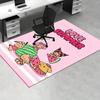 Office Rug Summer, Cute Anti-Slip Rug, Machine Washable for Living Room, Bedroom, Office, Multiple Sizes, Bedroom Mat, Decorative Mat, Durable Mat, Li