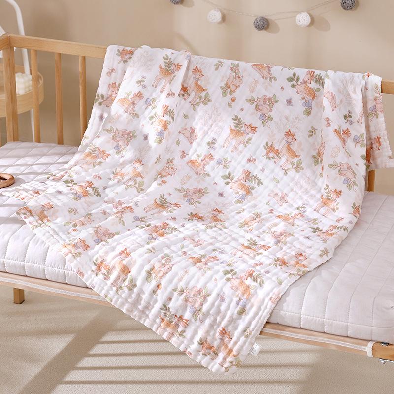 Newborn Cotton Swaddle: Six-Layer Baby Gauze Bath Towel & Quilt