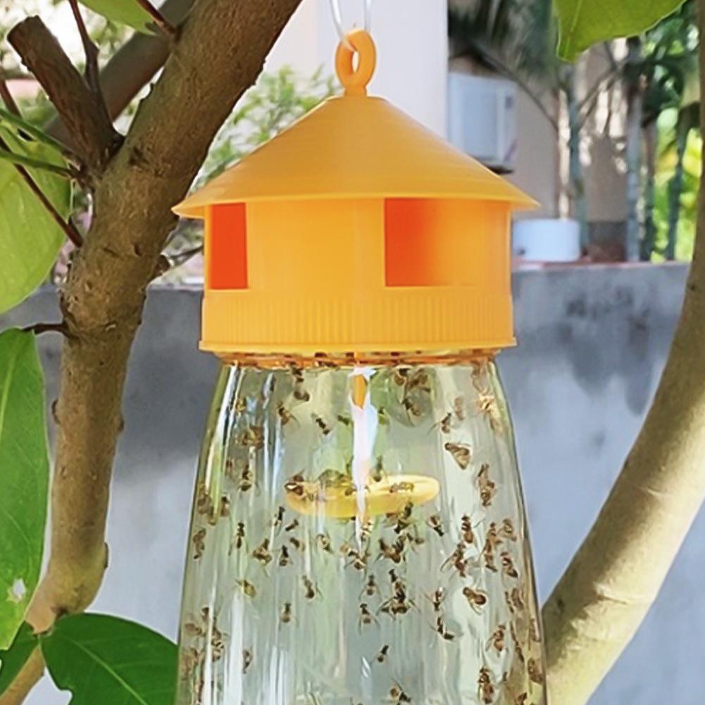 Fruchtfliegenfalle, Gelbe Drosophila-Falle aus Kunststoff, Anti-Fliegen-Fruchtfliegenvernichter, Catcher, Obstgarten-Insektenfalle, Schädlingsbekämpfungsprodukte