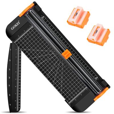 GOKEI Paper Cutter Mini Trimmer Paper Trimmer A4 A5 Compatible Slide Cutter Concealed Cutter Replacement Blades Straight Cut Angle Cut Excellent