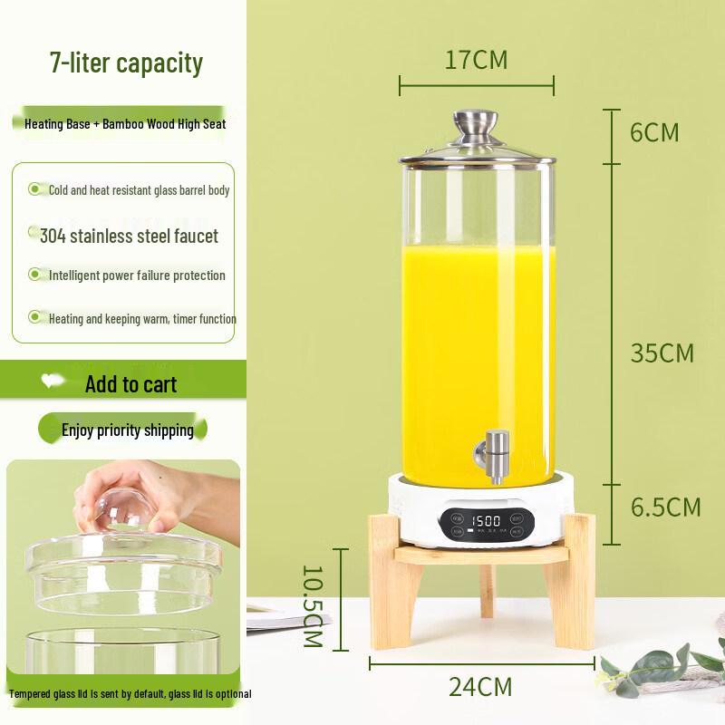 Yiceng 5L Commercial Electric Glass Tea and Health Pot