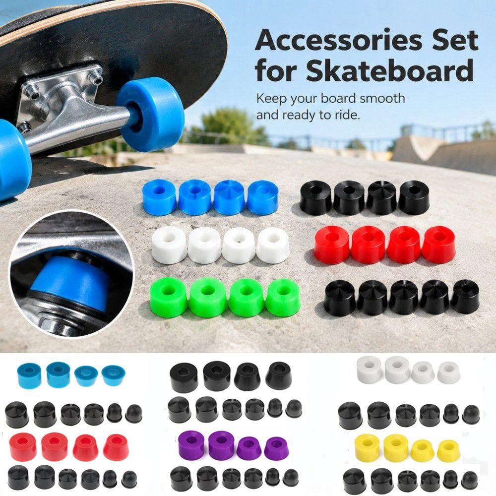 10pcs/set Multicolors Pivot Cups Kit Shock Proof Accessory for Tricked Boards Longboard Double Kick
