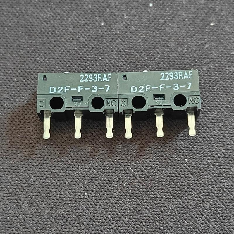 D2F-F-3-7 0.74N Mouse Microswitch 20 Million Clicks Tactiled Switches for Computer Enhances Responsiveness Designs 2PCS