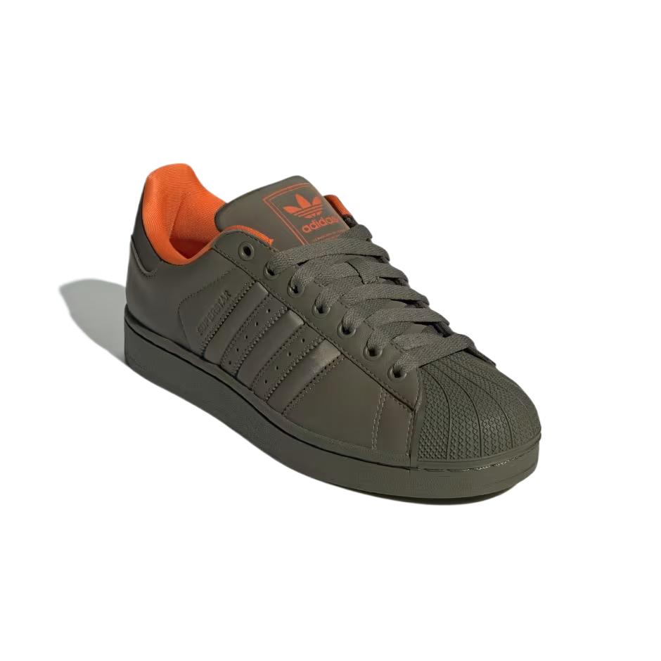 Adidas Originals Superstar 2 Bequeme Mode Einfache Vielseitige Low-Top Lifestyle Freizeitschuhe Unisex Sneaker Olive JI0096