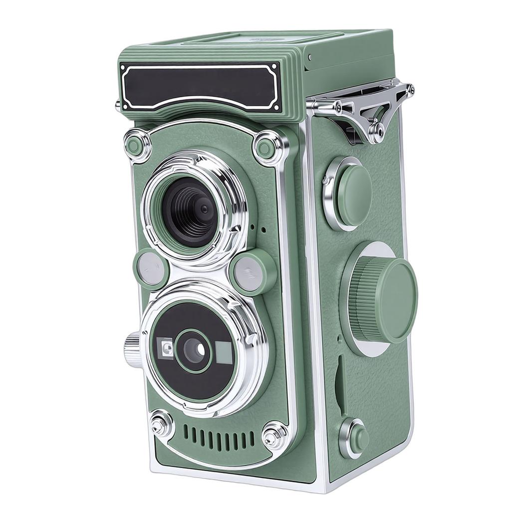 Vintage Digital Camera Portable TLR Style Retro 2.7K Video 24MP Autofocus Vlog Camera Manual Joystick for Beginners